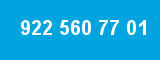 922 560 77 01 922 560 77 01